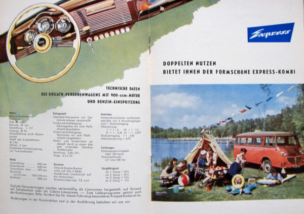 Goliath Modelprogram 1956 Carbrochure (10084)